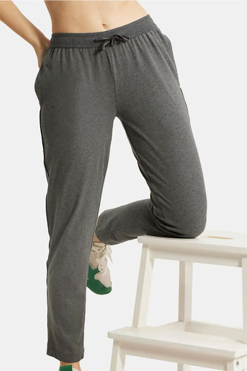Buy Jockey Easy Movement Track pants - Charcoal Melange at